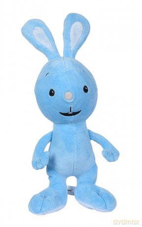 Simba 109461014 KiKANiNCHEN Figure, 35 cm, Funny Kika Mascot Made of Cuddly Soft Plush, Blue, 0