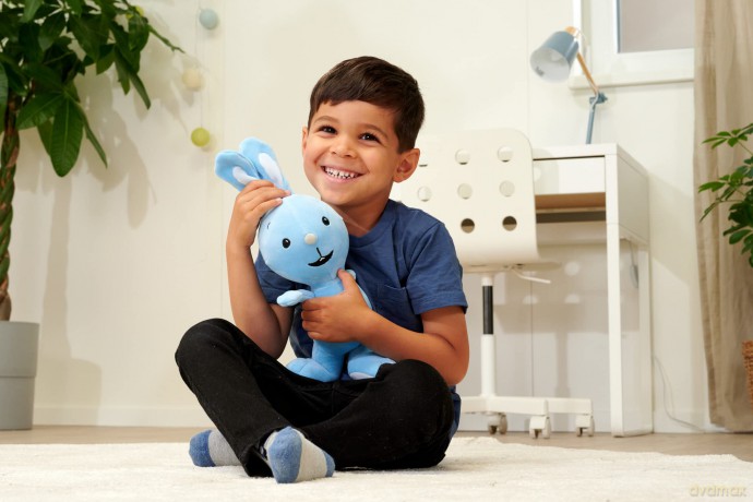 Simba 109461014 KiKANiNCHEN Figure, 35 cm, Funny Kika Mascot Made of Cuddly Soft Plush, Blue, 0