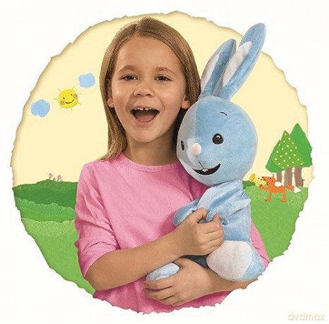 Simba 109461015 KiKANINCHEN Sing mit mir/drücken Man auf die Hand erklingt laughendes DIBEDIBEDAB Oder EIN 45 sekündiges Comforter Song/45 cm/0 Monate +, Blue
