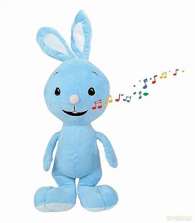 Simba 109461015 KiKANINCHEN Sing mit mir/drücken Man auf die Hand erklingt laughendes DIBEDIBEDAB Oder EIN 45 sekündiges Comforter Song/45 cm/0 Monate +, Blue