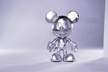 Simba 6315870308 Disney Silver Mickey Mouse - September Edition, Amazon Exclusive, 35 cm Plush Figure in Gift Box, Special, Limited Edition Collectible, Soft Toy Suitable for Children from Birth