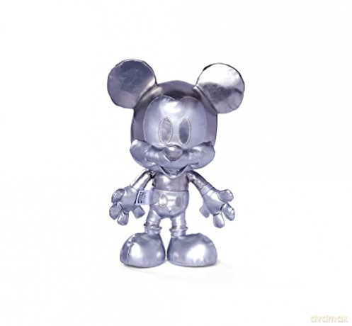 Simba 6315870308 Disney Silver Mickey Mouse - September Edition, Amazon Exclusive, 35 cm Plush Figure in Gift Box, Special, Limited Edition Collectible, Soft Toy Suitable for Children from Birth