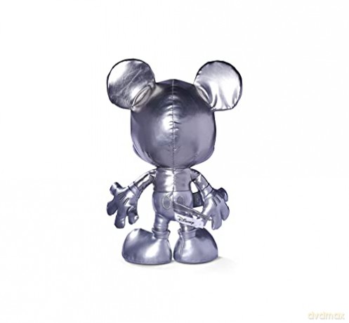 Simba 6315870308 Disney Silver Mickey Mouse - September Edition, Amazon Exclusive, 35 cm Plush Figure in Gift Box, Special, Limited Edition Collectible, Soft Toy Suitable for Children from Birth