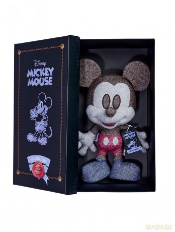 Simba 6315870309 Disney Denim Mickey Mouse - October Edition, Amazon Exclusive, 35 cm Plush Figure in Gift Box, Special, Limited Edition Collectible, Soft Toy Suitable for Children from Birth