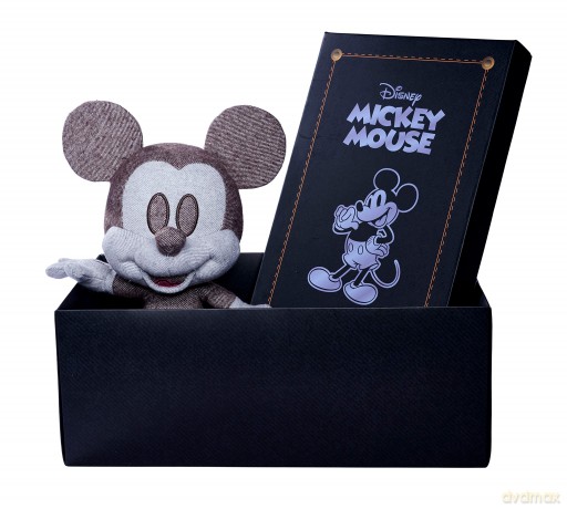 Simba 6315870309 Disney Denim Mickey Mouse - October Edition, Amazon Exclusive, 35 cm Plush Figure in Gift Box, Special, Limited Edition Collectible, Soft Toy Suitable for Children from Birth