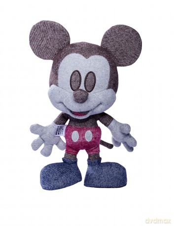 Simba 6315870309 Disney Denim Mickey Mouse - October Edition, Amazon Exclusive, 35 cm Plush Figure in Gift Box, Special, Limited Edition Collectible, Soft Toy Suitable for Children from Birth