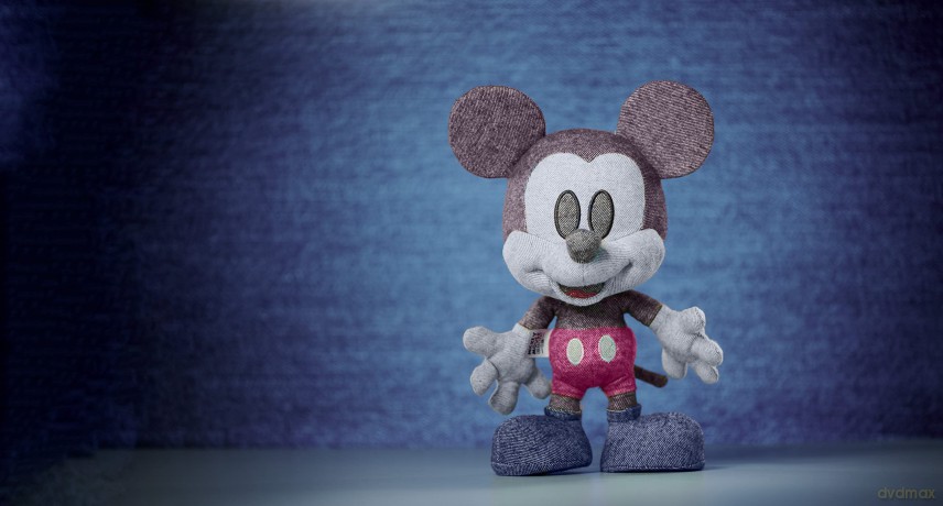 Simba 6315870309 Disney Denim Mickey Mouse - October Edition, Amazon Exclusive, 35 cm Plush Figure in Gift Box, Special, Limited Edition Collectible, Soft Toy Suitable for Children from Birth