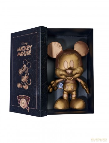 Simba 6315870313 Disney Bronze Mickey Mouse, April Edition, Amazon Exclusive, 35 cm Plush Figure in Gift Box, Special, Limited Edition Collectible, Soft Toy Suitable for Children from Birth