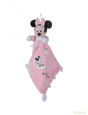 Simba 6315872505 Disney Minnie Schmusetuch Plush Toy, Stars, Pink, Large