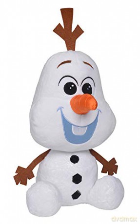 Simba 6315877627 Disney Frozen II Chunky Olaf, 43 cm Plush Figure, Plush Toy, Cuddly Toy, Frozen, Elsa, Snowman, from the First Months of Life