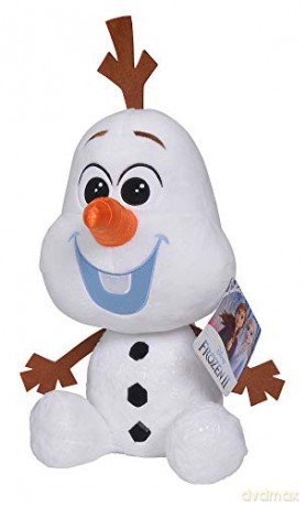 Simba 6315877627 Disney Frozen II Chunky Olaf, 43 cm Plush Figure, Plush Toy, Cuddly Toy, Frozen, Elsa, Snowman, from the First Months of Life
