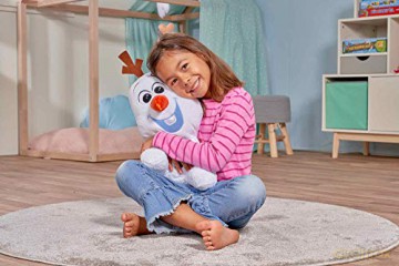 Simba 6315877627 Disney Frozen II Chunky Olaf, 43 cm Plush Figure, Plush Toy, Cuddly Toy, Frozen, Elsa, Snowman, from the First Months of Life