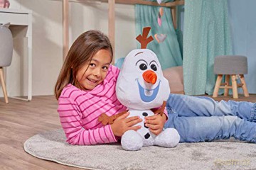 Simba 6315877627 Disney Frozen II Chunky Olaf, 43 cm Plush Figure, Plush Toy, Cuddly Toy, Frozen, Elsa, Snowman, from the First Months of Life