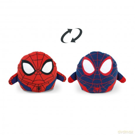 Simba DISNEY 6315870375, Spiderman and Miles Morales Reversible Plush Toys, 8 cm, from 0 Months, Blue