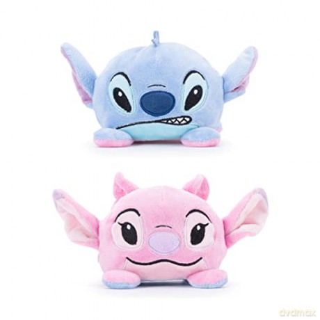 Simba Disney Official Stitch and Angel Reversible Plush toy for kids Stitch, Blue, pink