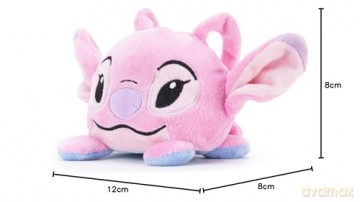 Simba Disney Official Stitch and Angel Reversible Plush toy for kids Stitch, Blue, pink