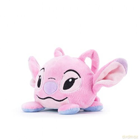 Simba Disney Official Stitch and Angel Reversible Plush toy for kids Stitch, Blue, pink