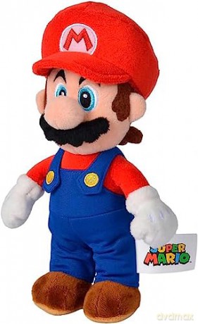 Simba Toys Mario Plush Toy, Suitable from the First Months of Age, 20 cm