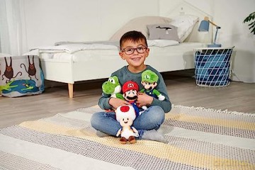 Simba Toys Mario Plush Toy, Suitable from the First Months of Age, 20 cm