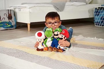 Simba Toys Mario Plush Toy, Suitable from the First Months of Age, 20 cm