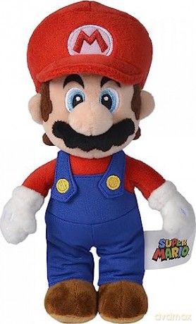 Simba Toys Mario Plush Toy, Suitable from the First Months of Age, 20 cm