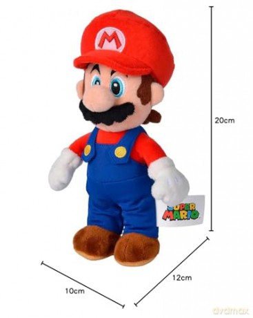 Simba Toys Mario Plush Toy, Suitable from the First Months of Age, 20 cm