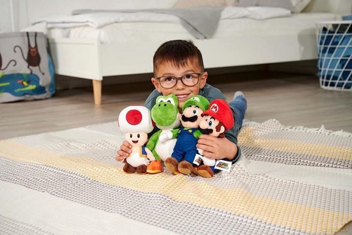 Simba Toys Plush Luigi, Suitable from the First Months of Age, 20 cm