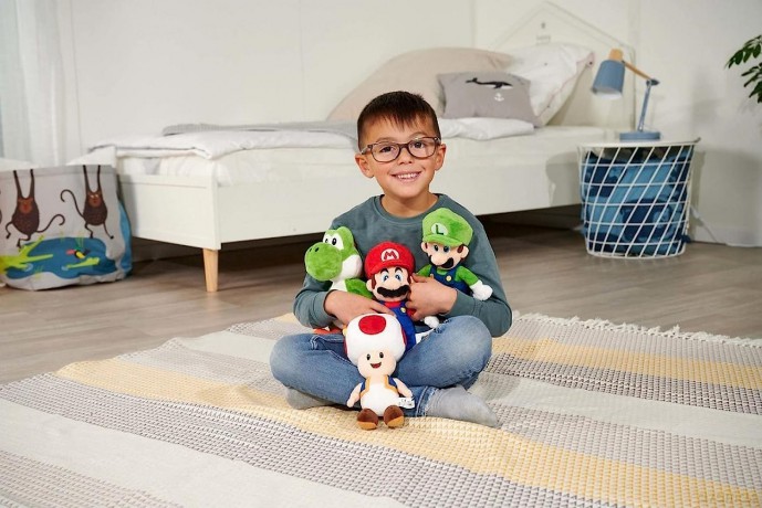 Simba Toys Plush Luigi, Suitable from the First Months of Age, 20 cm