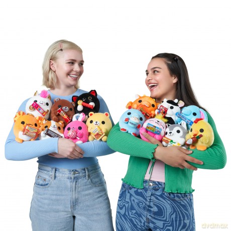 Snackles Small Sized 14 cm by ZURU Cuddly Squishy Comfort Plush with License Snack Brand Accessory (Random Assortment)
