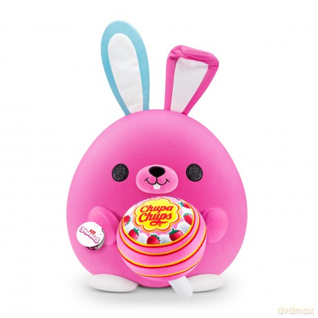 Snackles Super Sized 35 cm, Bunny (Chupa Chups), by ZURU Cuddly Squishy Comfort 35 cm Plush with License Snack Brand Accessory (Bunny)