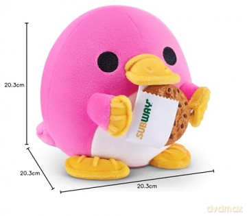 Snackles, Series 2, Platypus (Subway, Cookie), Plush Toy, Small (20 cm), Brown Box, (Platypus)