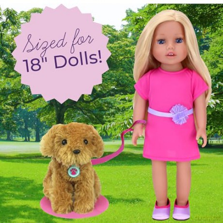 Sophias Baby Doll Puppy Dog with Carrier Includes 8 Interactive Accessories for 16-18" Baby Dolls, No Doll Included, Suitable with Our Generation Dolls, Baby Annabell Dolls