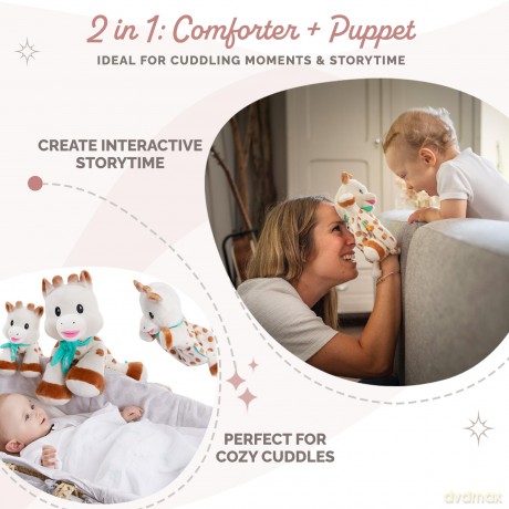 Sophie The Giraffe Super Soft Puppet Comforter