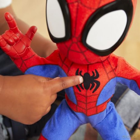 Spidey and his Amazing Friends Marvel Dance N Crawl Spidey Interactive Plush Toy - English Version