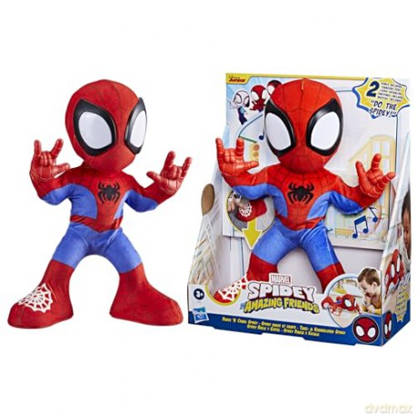 Spidey and his Amazing Friends Marvel Dance N Crawl Spidey Interactive Plush Toy - English Version