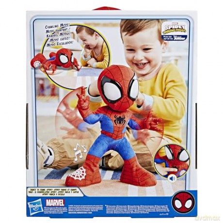 Spidey and his Amazing Friends Marvel Dance N Crawl Spidey Interactive Plush Toy - English Version