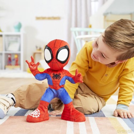 Spidey and his Amazing Friends Marvel Dance N Crawl Spidey Interactive Plush Toy - English Version