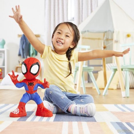 Spidey and his Amazing Friends Marvel Dance N Crawl Spidey Interactive Plush Toy - English Version