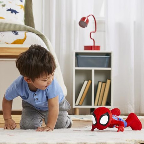 Spidey and his Amazing Friends Marvel Dance N Crawl Spidey Interactive Plush Toy - English Version