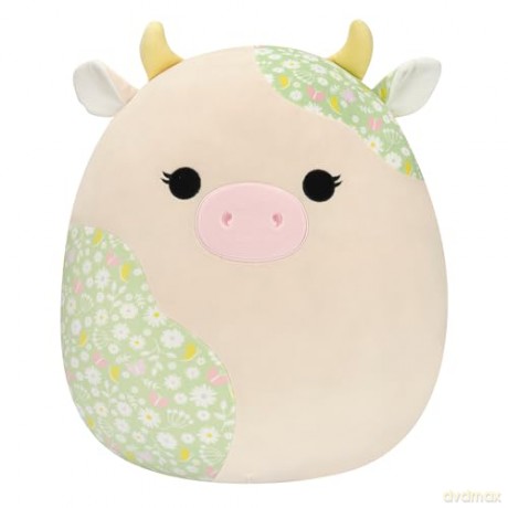 Squishmallows 16-Inch-Ada The Cream and Green Floral Print Cow