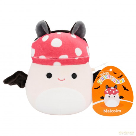 Squishmallows Original 5-Inch Halloween 4-Pack - Gabin Pumpkin Axolotl, Fitzy Goblin Holding Latte, Malcolm Bat Mushroom, Ms. K Purple Clown - Official Jazwares Plush (Little)