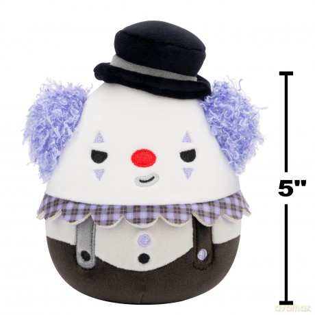 Squishmallows Original 5-Inch Halloween 4-Pack - Gabin Pumpkin Axolotl, Fitzy Goblin Holding Latte, Malcolm Bat Mushroom, Ms. K Purple Clown - Official Jazwares Plush (Little)