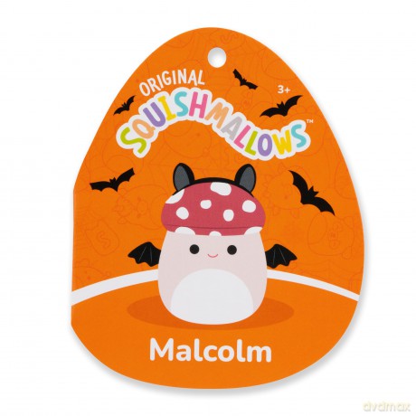 Squishmallows Original 5-Inch Halloween 4-Pack - Gabin Pumpkin Axolotl, Fitzy Goblin Holding Latte, Malcolm Bat Mushroom, Ms. K Purple Clown - Official Jazwares Plush (Little)