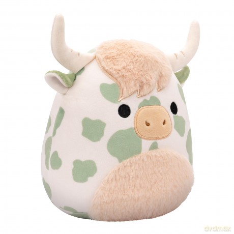 Squishmallows Original 7.5 Inch - Celestino the Sage Green Spotted Highland Cow