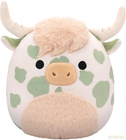 Squishmallows Original 7.5 Inch - Celestino the Sage Green Spotted Highland Cow