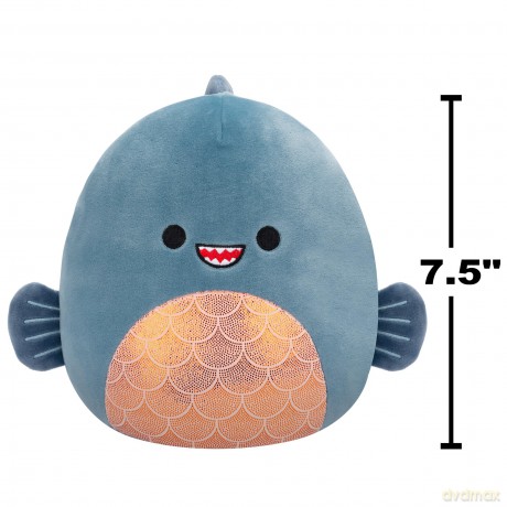 Squishmallows Original 7.5 Inch - Kurtz the Teal Piranha