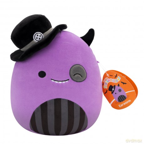 Squishmallows Original 7.5 Inch Halloween Earworm the Winking Purple Monster