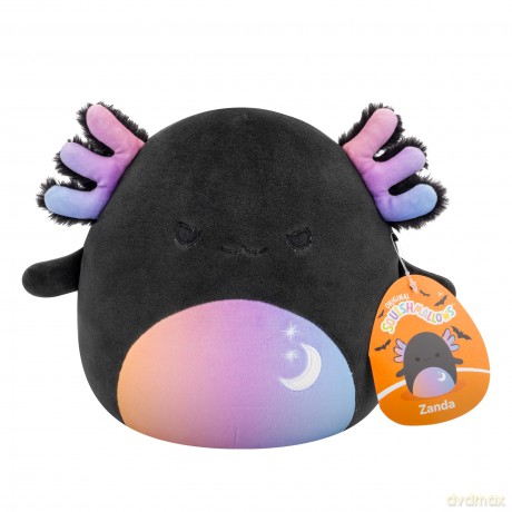 Squishmallows Original 7.5 Inch Halloween Zanda the Charcoal Grey Axolotl