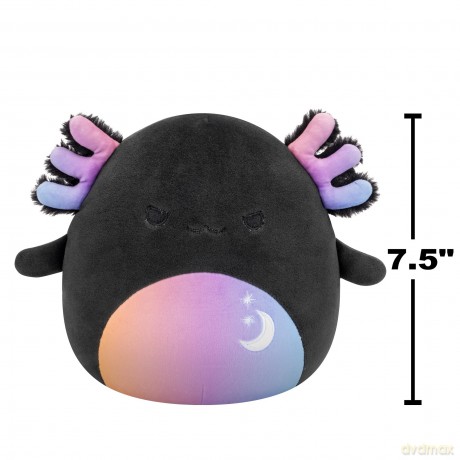 Squishmallows Original 7.5 Inch Halloween Zanda the Charcoal Grey Axolotl