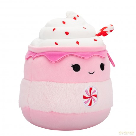 Squishmallows Original 7.5-Inch Ethel the Pink Candy Cane Hot Chocolate